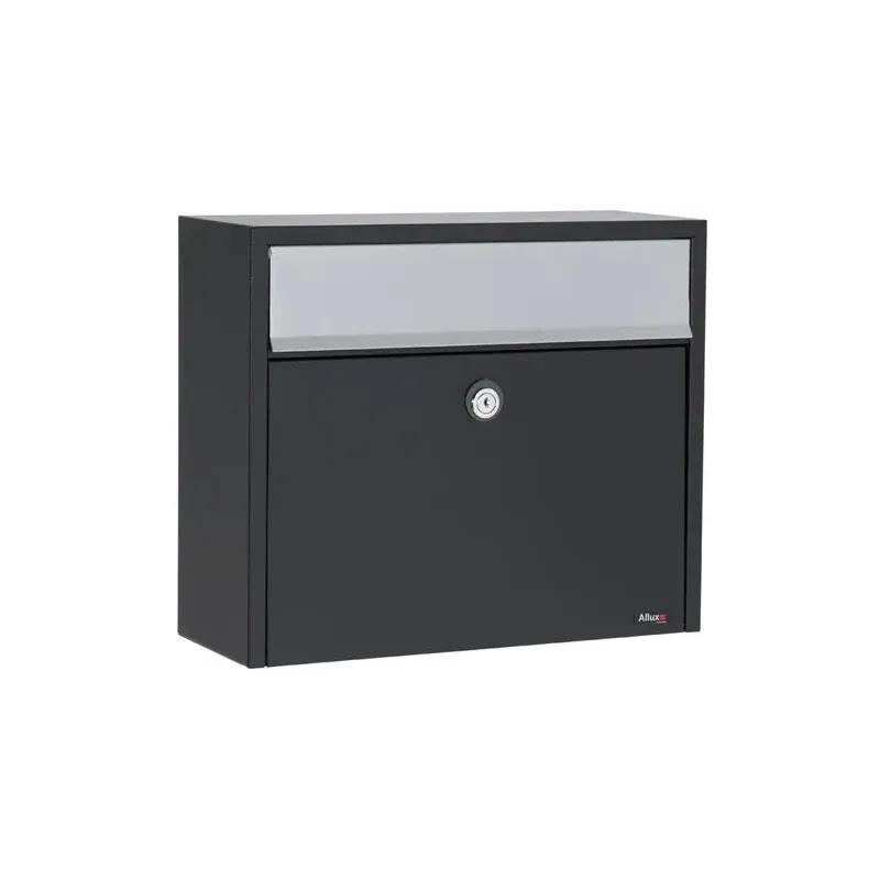 Allux LT150 Sort Brevkasse – Sikker Postopbevaring til Hjemmet