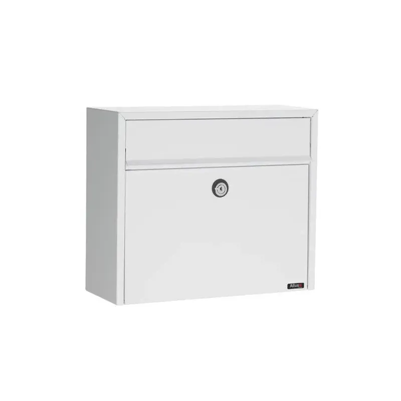 Allux LT 150 Hvid Brevkasse med Cylinderlås - Tilbud!