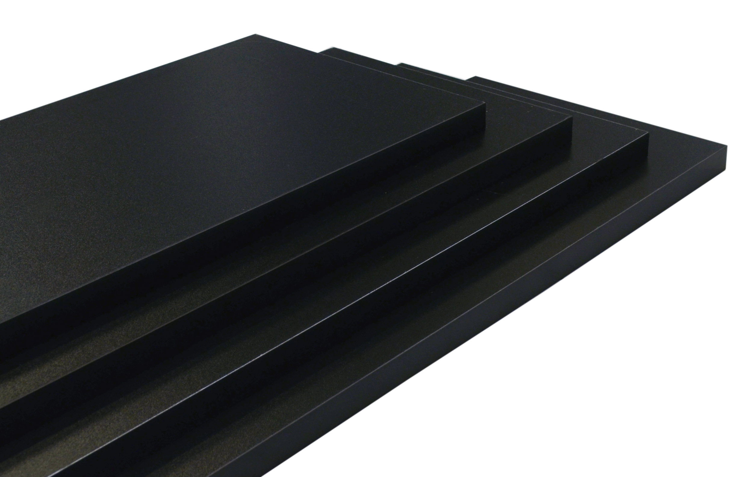 Hylde 100x30x2   Cm  Sort