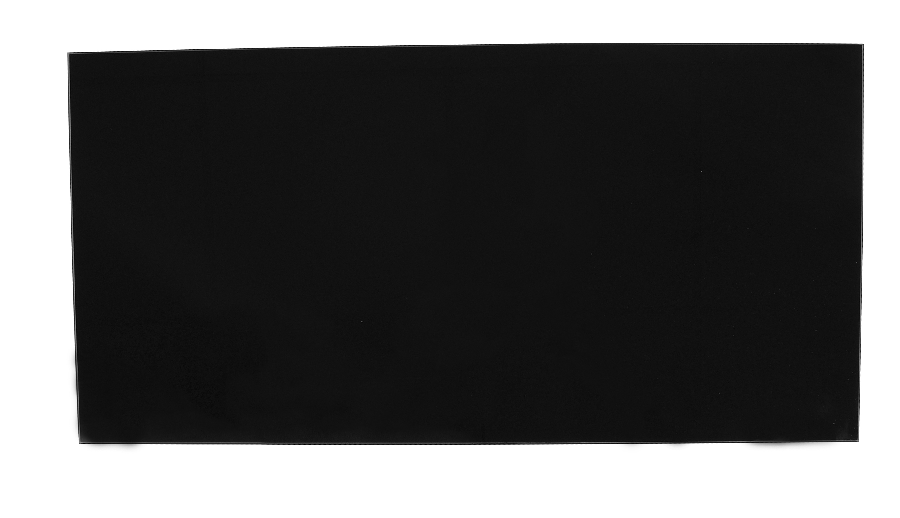 Stænkplade Sort Glas 60x30 Cm