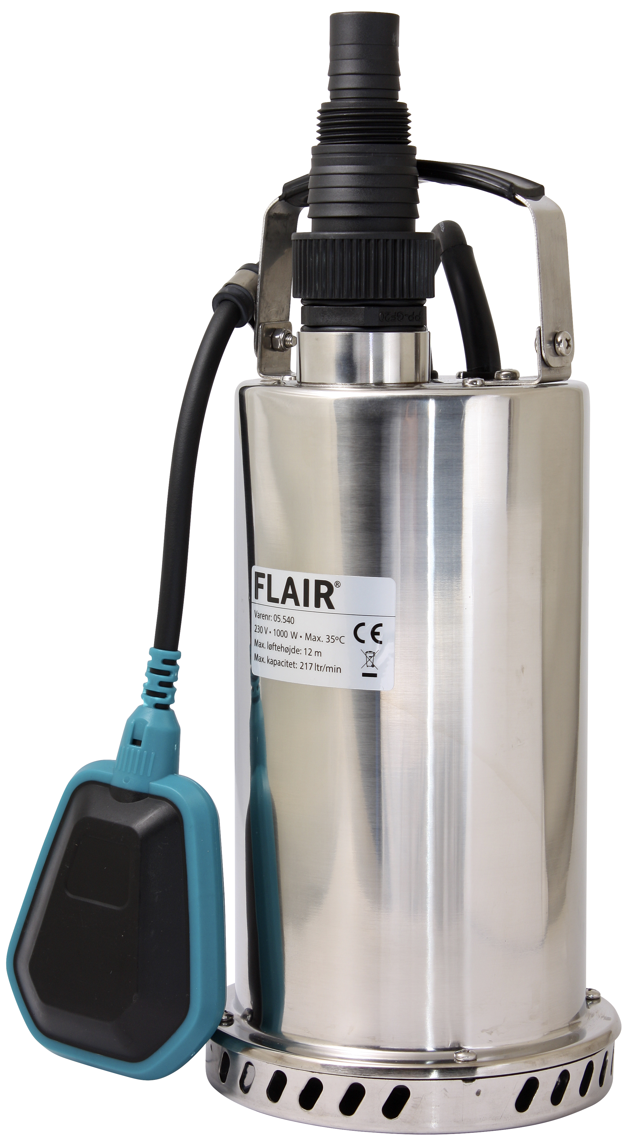 Flair Dykpumpe Rustfri       Quot  220     1000w 1000sx