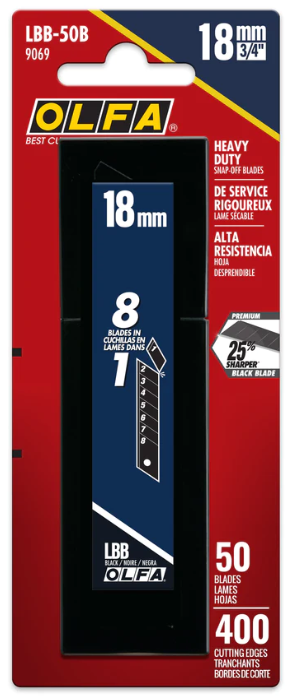 Knivblade Bræk-af 18 Mm Lbb-50 Pakke Med 50 Stk