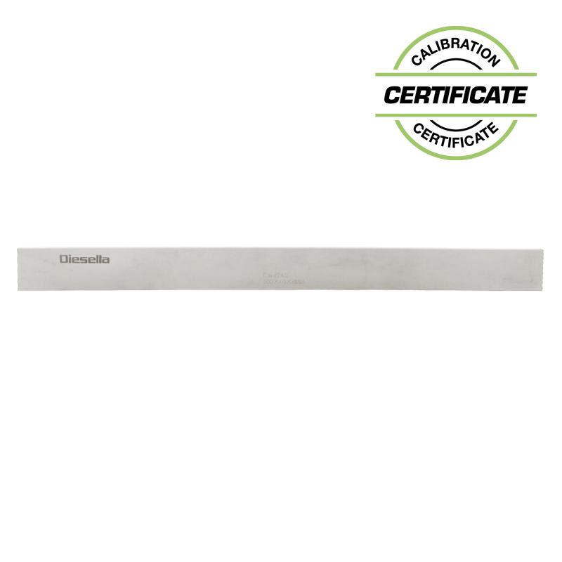 Retteskinne 500x30x6 Mm   Stål Din 874 Grad   Inkl  Kalibreringscertifikat