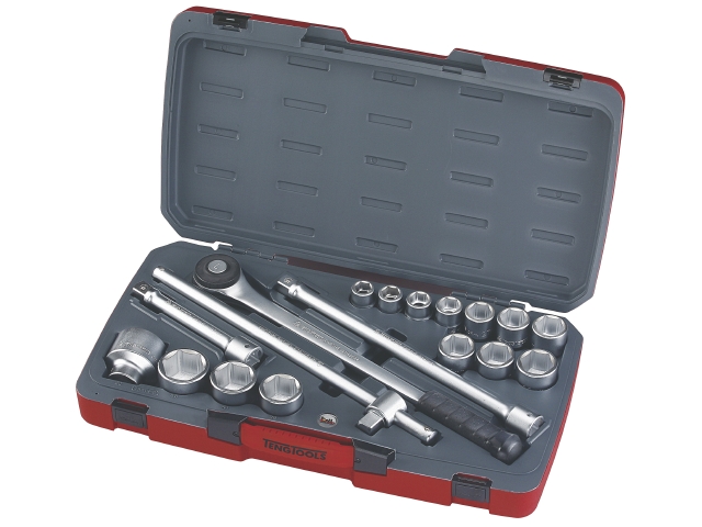 Teng Tools Topnøglesæt med T-håndtag og forlængere T3418