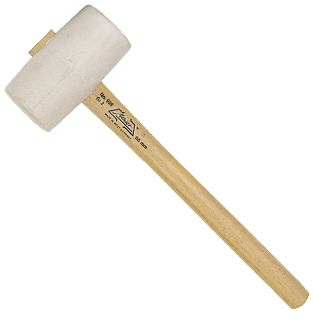 Athlet Gummihammer Hvid 65 Mm