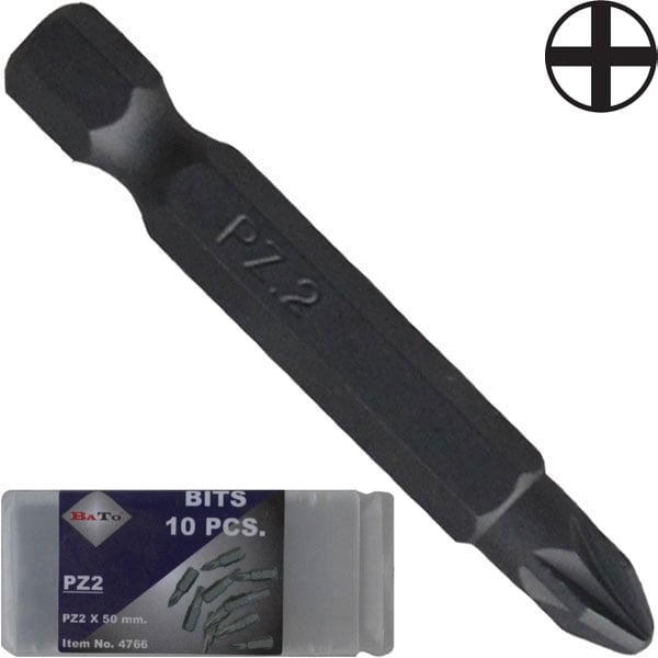 Bato Phillips Bits Ph2 50mm - 10 Stk Tilbud