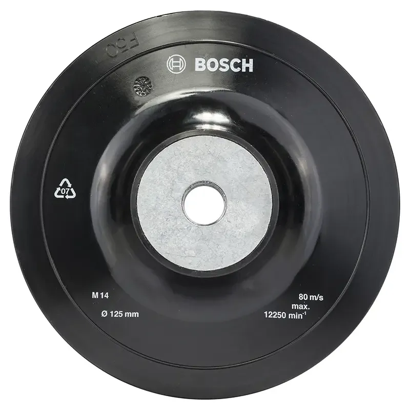 Bosch Gummibagskive 125mm M14 Til Vinkelsliber 1608601033