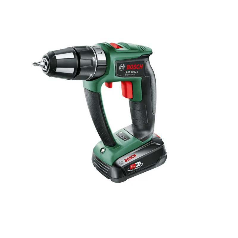 Bosch Psb 18 Li- Ergonomic Akku-slagbore- Skruemaskine Med To Gear Lithium-ion 06039b0300