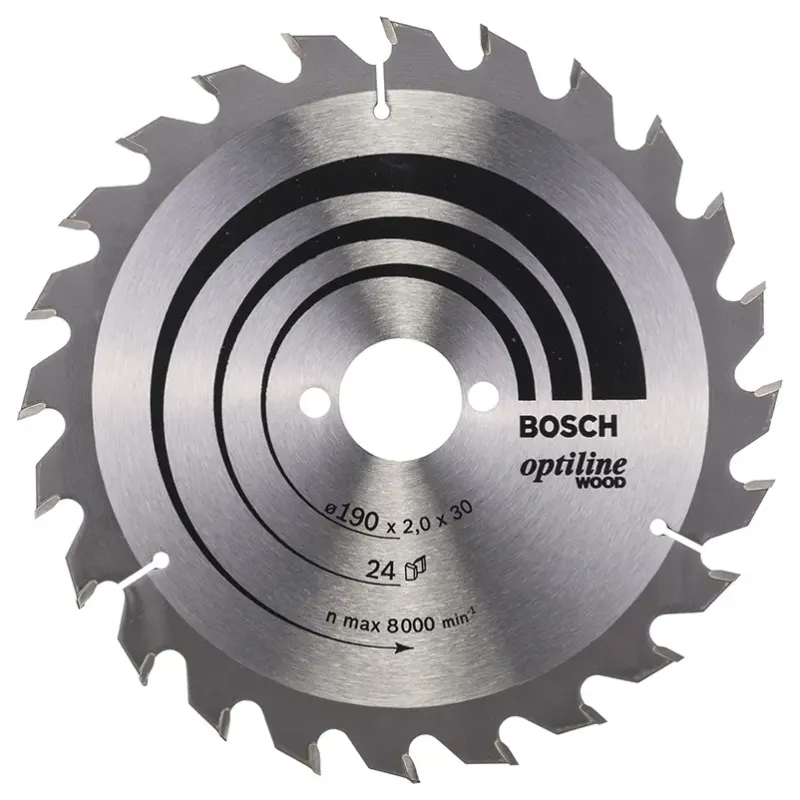 Bosch Rundsavsklinge Optiline 190x2 0x30mm 24t 2608641185