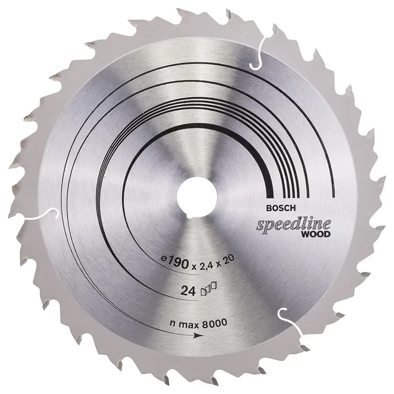 Bosch Rundsavsklinge Speedline Wood 190x20mm 24t 2608640799