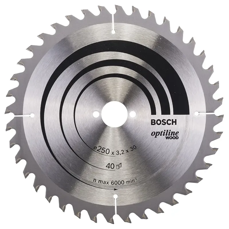 Bosch Rundsavsklinge Stat Uw 250x3 2x30 Mm 40 Tdr 2608640670