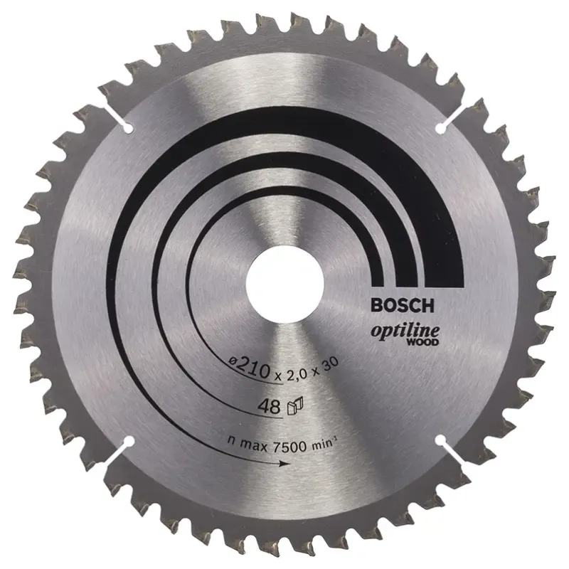 Bosch Rundsavsklinge 210 30mm 48 -5gr Træ 2608640430