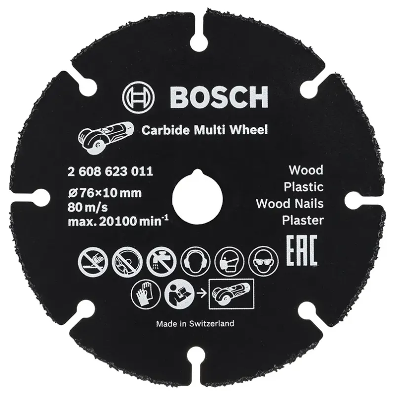 Bosch Skæreskive Multiwheel Hm 76x10mm Gws10 2608623011