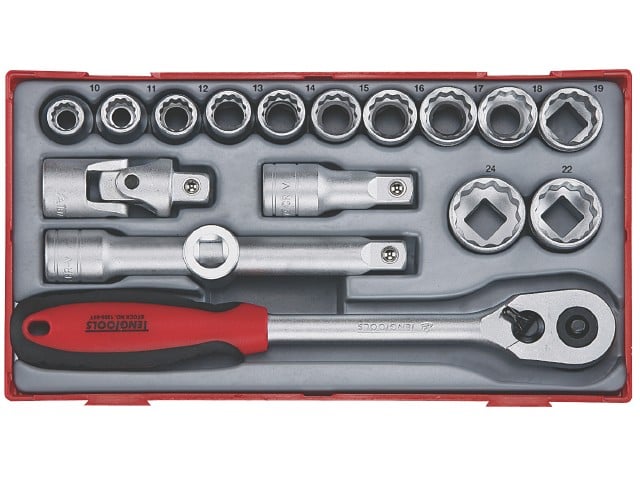 18 Dele Topnøglesæt fra Teng Tools – Fantastisk tilbud!