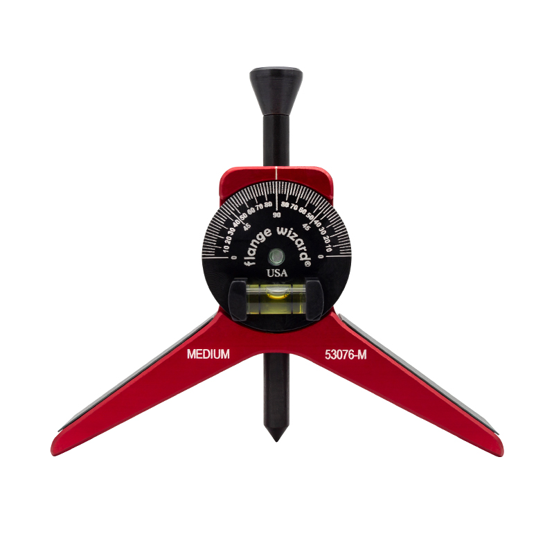 Flange Wizard Centerhoved For   Quot  Rør Med Magnet Og Vinkelskive Med Libelle