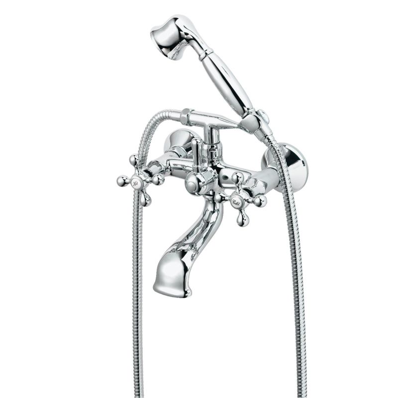 Geyser Magnolia Kar Brus Armatur Krom Og Krom Guld