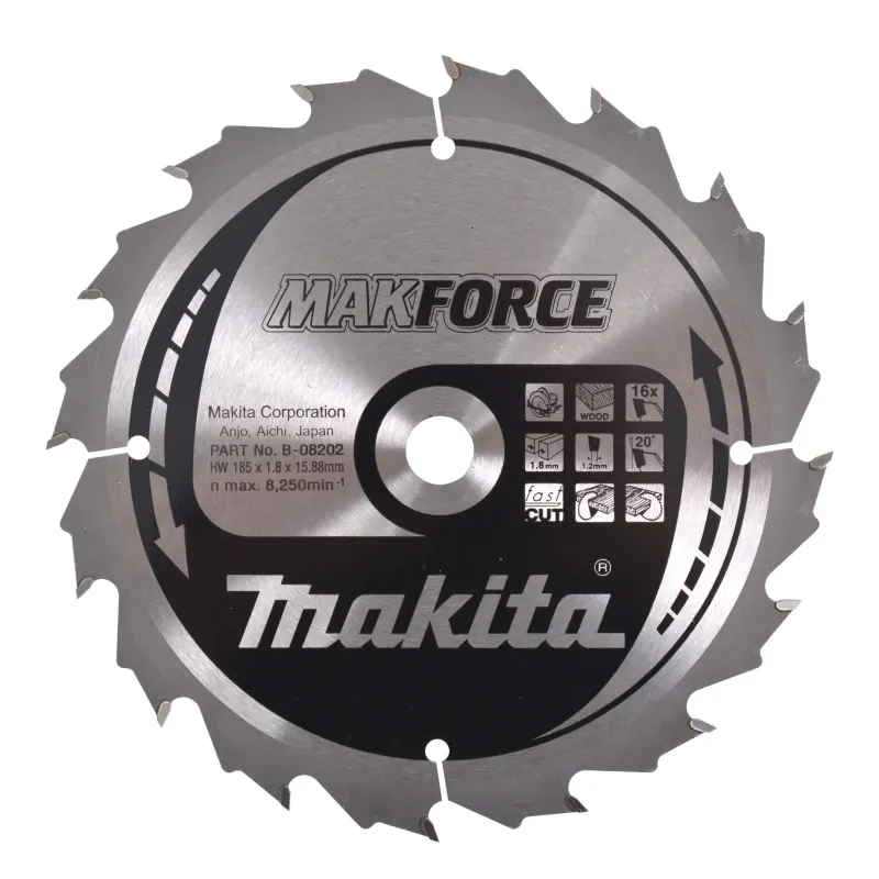 Makita Hm-klinge 185mm 16t -08202