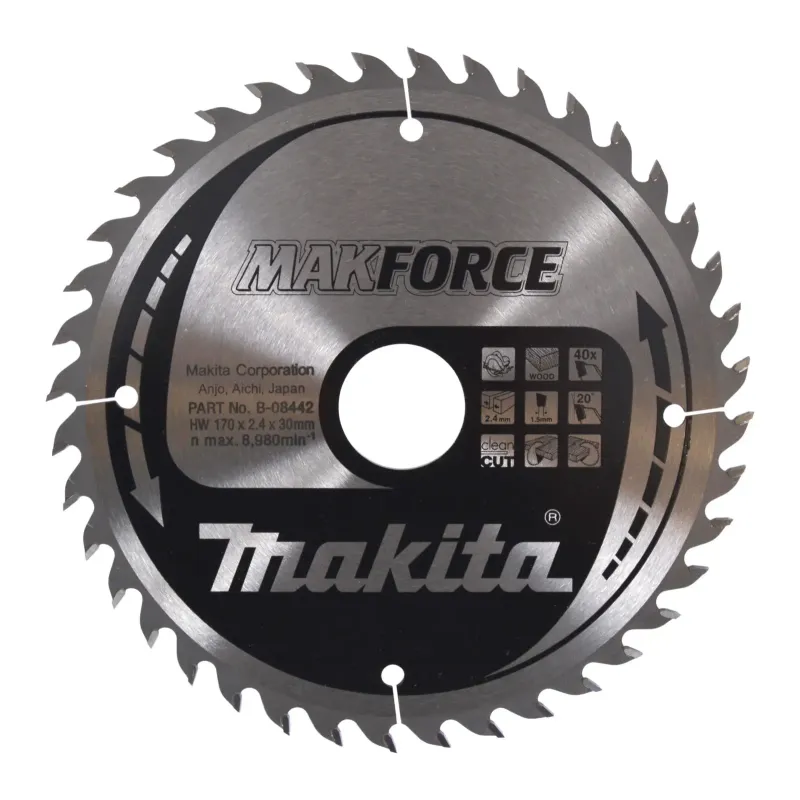 Makita Hm-klinge 170mm 40t -08442