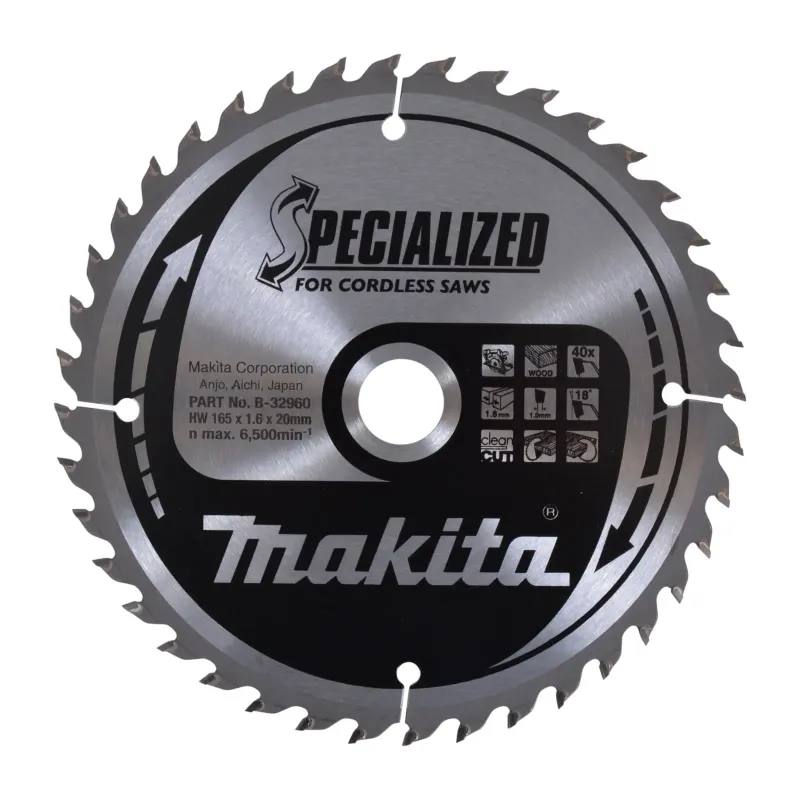 Makita Hm-klinge 165x20x40t Akku -32960