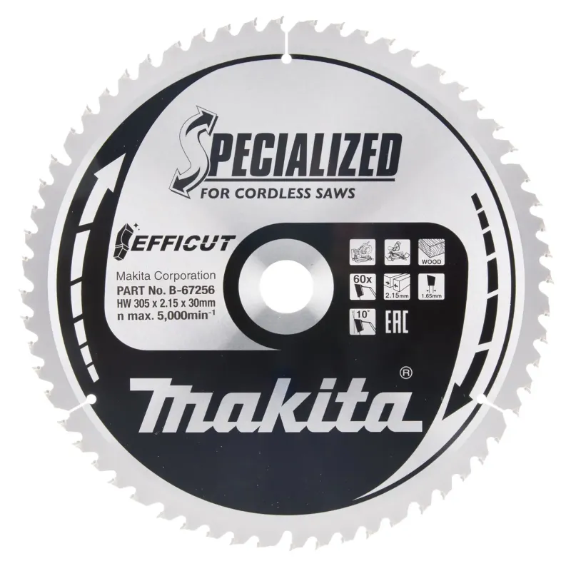 Makita Klinge Tct 305x30mm 60t -67256