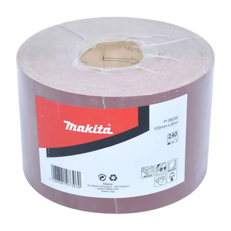 Makita Sandpapir Rulle 120mmx50m K240 -38255