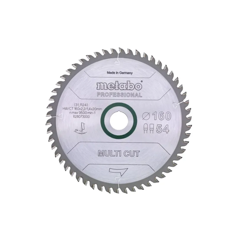 Metabo 4007430176431 628076000 Rundsavklinge Multi Cut Kvalitet Professional Til Håndrundsav