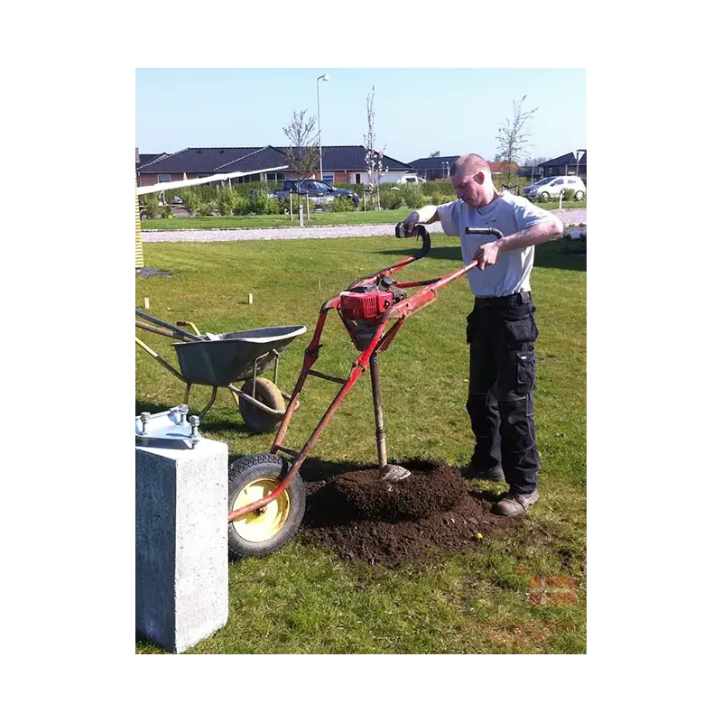 Opsætning   Nedstøbning Til 16 Meter Glasfiberflagstang