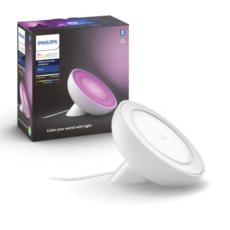 Philips Hue Bloom White And Color Ambiance Led Bordlampe Hvid