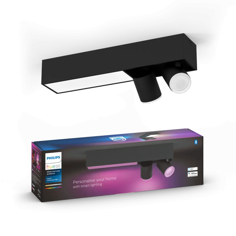 Philips Hue Centris White And Color Ambiance Led Loftspot Sort 2x5 7w
