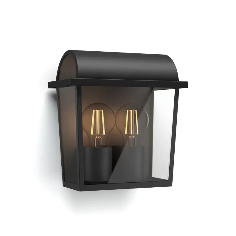 Philips Mygarden Harvest Væg Lanterne Sort 2x42w 230v 8718696156780