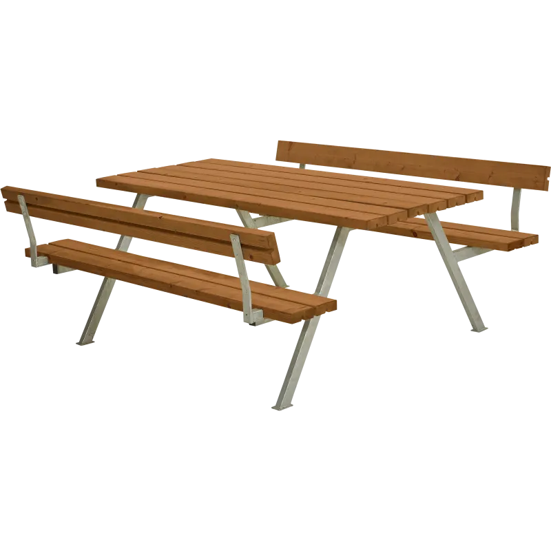 Plus Alpha Bord Bænkesæt     Ryglæn 177 Cm Teak