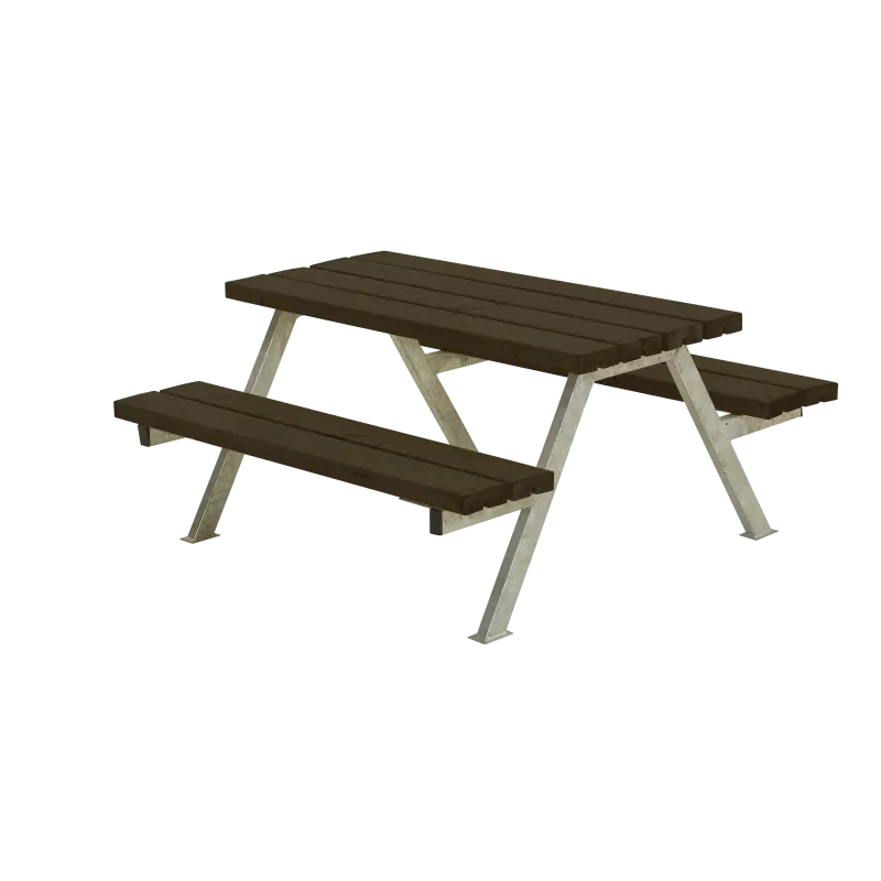 Plus Alpha Junior Bord Bænkesæt 118 Cm Sort
