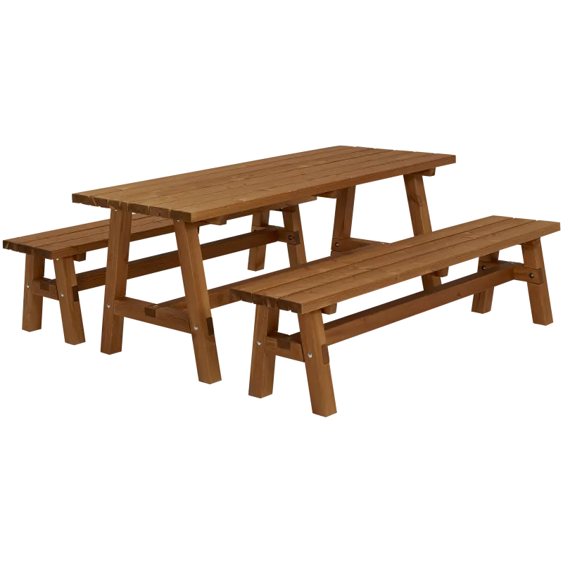 Plus Country Plankesæt Består Af Bord Og   Bænke Teak