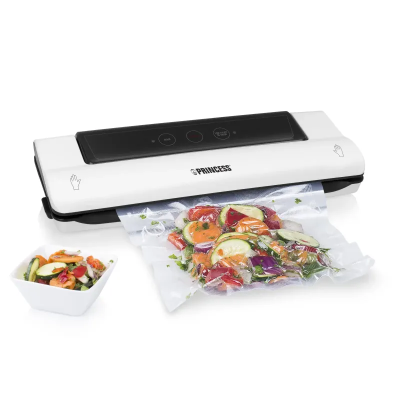Princess 492960 Vakuum Pakker Sort Hvid 500 Mbar