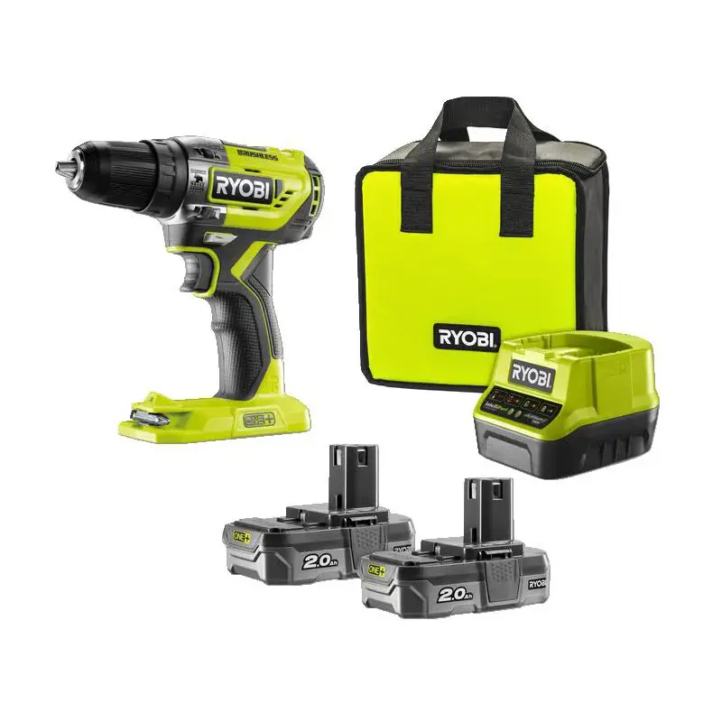 Ryobi Bore- Skruemaskine 18v X2 Ah Batteri R18pd5-220s