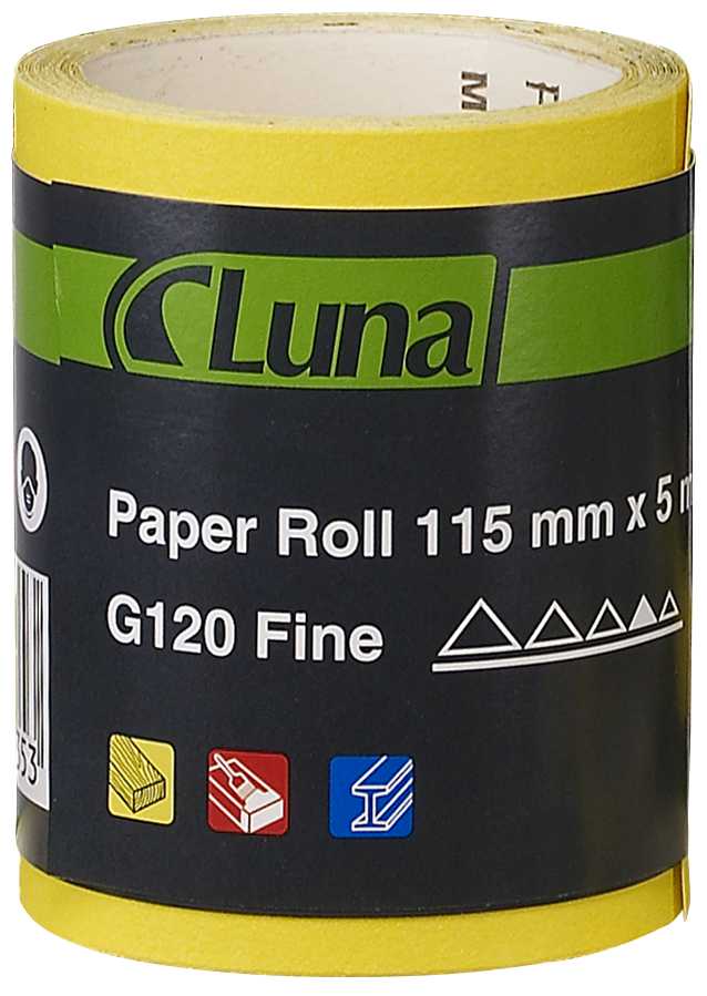 Slibepapirrulle 115x5   K80