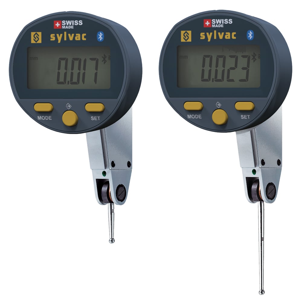 Sylvac Digital Vippeindikator   Dial Test Smart             001 Mm Ip54  805 4323  Bt  Combi Model