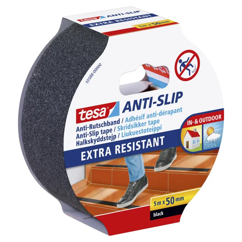 Tesa Tape Skridsikker Sort