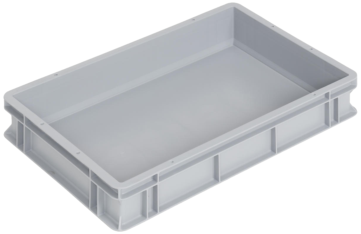 Wez Logiline Eurokasse Fb Grå 600ã 400ã 100mm 19ltr