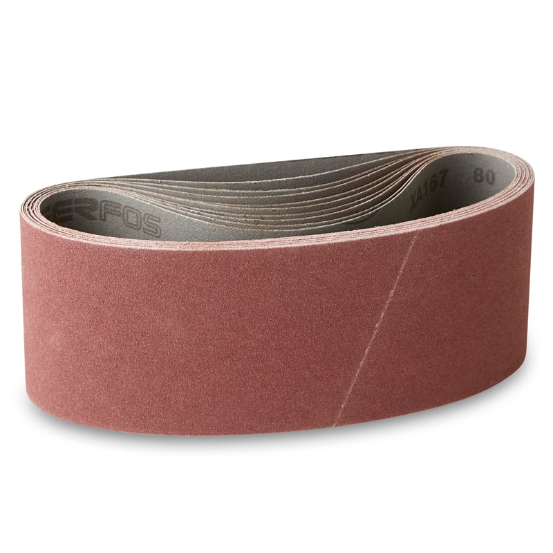 110x620mm Lærreds Slibebånd 10 Stk  Korn P40