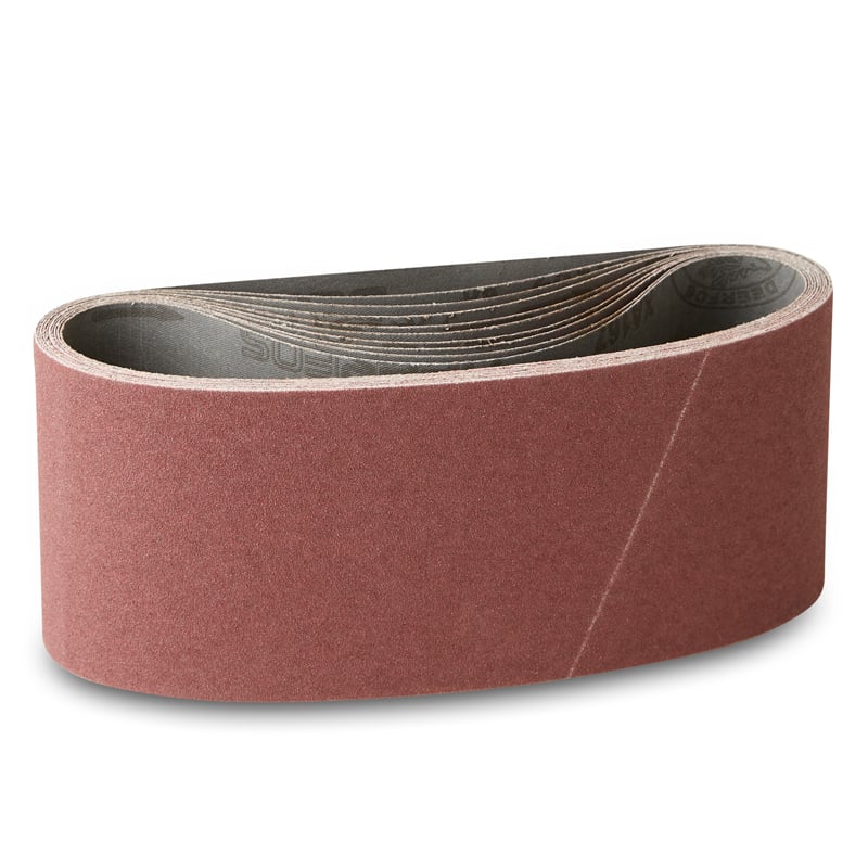 75x480mm Lærreds Slibebånd 10 Stk  Korn P40