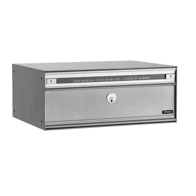 Allux Pc2 Uden Lås   Modul Alu  Grå    Stållåge Systempostkasse F47855-4g