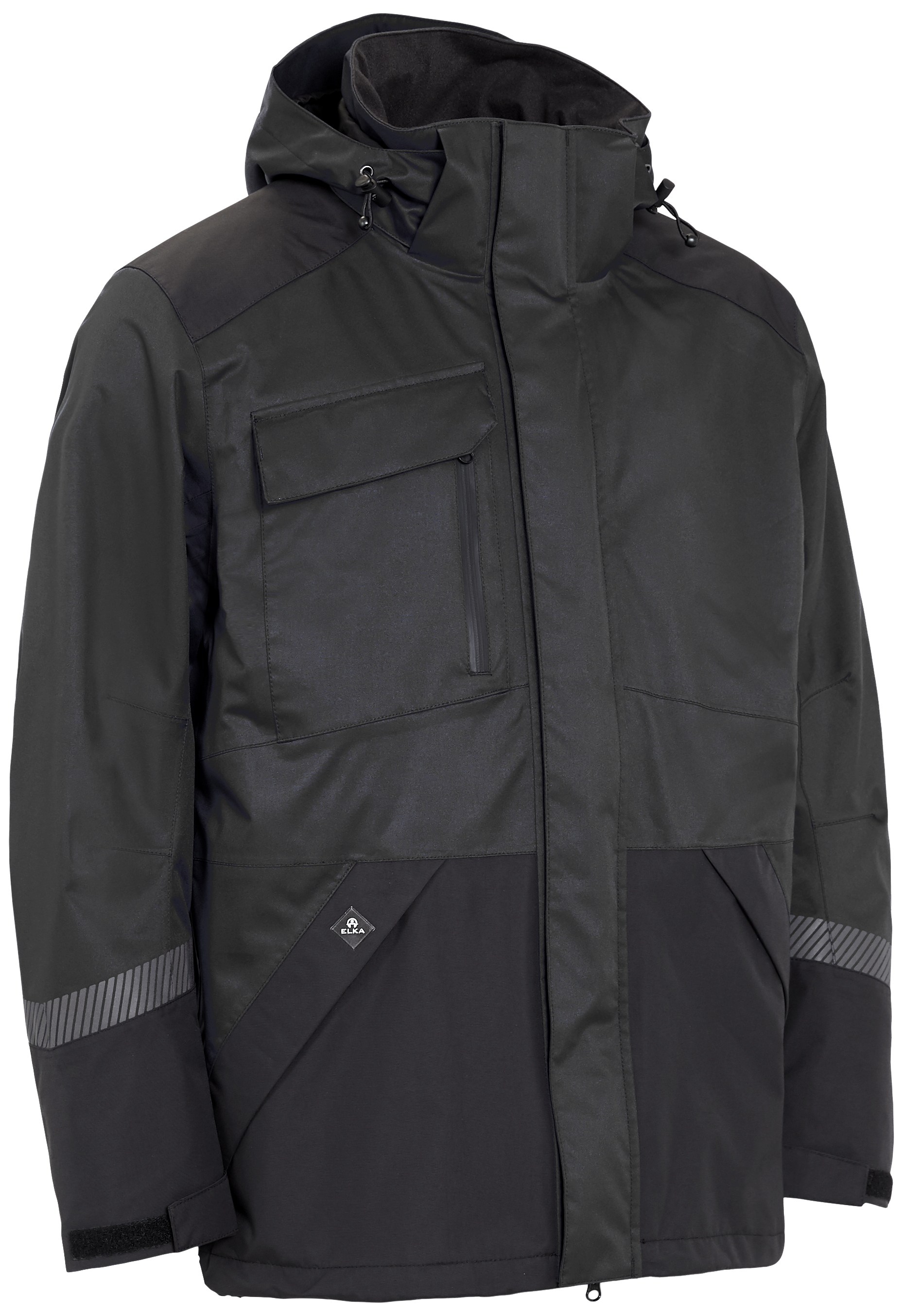 Arbejdsregnjakke Stretch 186000 Sort Str  Xs