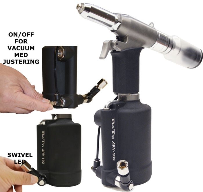 Bato Heavy-duty Luftnitteapparat - 8mm Med Vacuum System