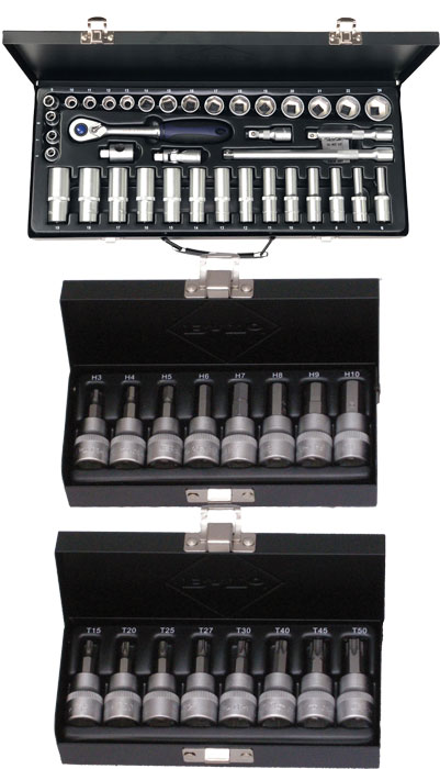 Bato Kombi Pakke Topnøglesæt -24mm Quot Stifttopsæt -10mm Quot Stifttopsæt Torx 15-50 Quot 54 Dele