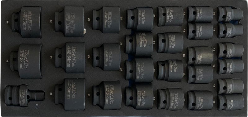 Bato Krafttopsæt     Quot  10-38mm  Eva