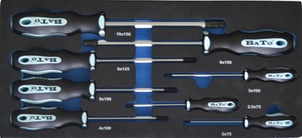 Bato 6kt  Skruetrækker Med Kugle     -10mm  Eva