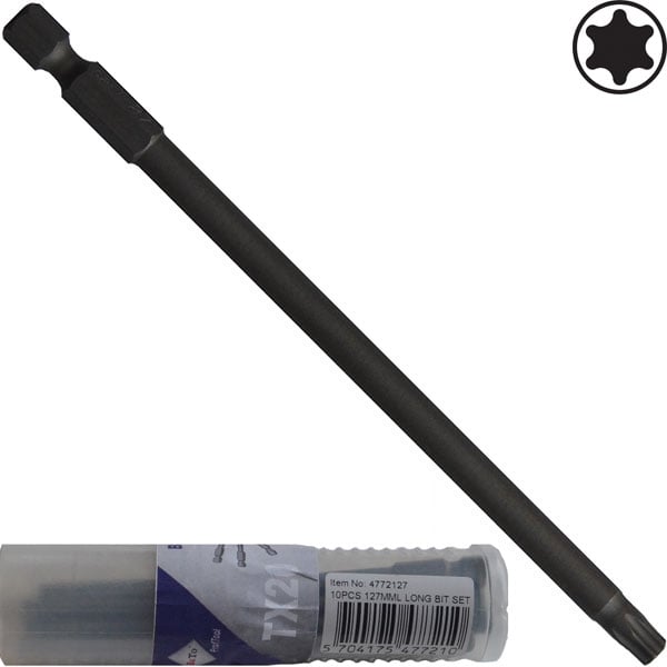 Bato Torx 25 Bits 127 mm – Professionelt sæt med 10 stk.