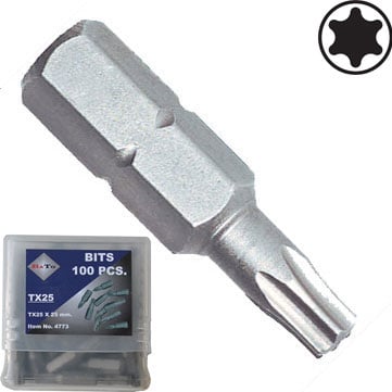 Bato Torx 25 Bits 25mm – 100 Stk Kvalitetssæt Tilbud