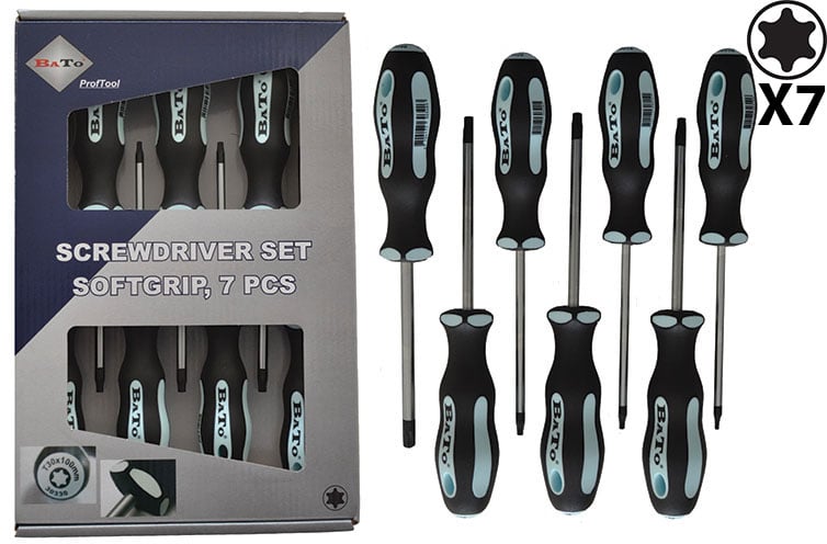 Bato Skruetrækkersæt Torx 10-40 Dele